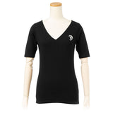 【メール便】フロントダブル5分袖ベーシックTシャツ