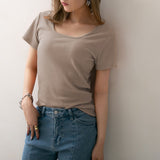 【メール便】バックレースアップテレコトップス