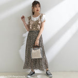 【メール便】肩フリルビスチェセットトップス