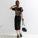 【メール便】肩フリルビスチェセットトップス