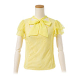 【メール便】フロントリボンフリルレーストップス