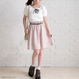 【メール便】レースアップリブトップス