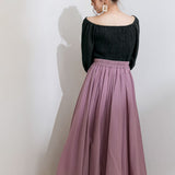 【メール便】パフスリーブカシュクールブラウス