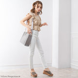 【メール便】フリルノースリーブブラウス