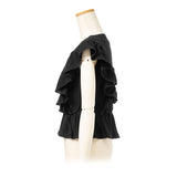 【メール便】フリルノースリーブブラウス