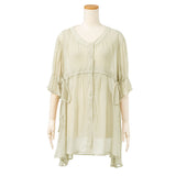 【メール便】パフスリーブチュニックワンピース