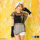 【メール便】レイヤードメッシュT&タンクset