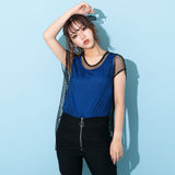 【メール便】レイヤードメッシュT&タンクset