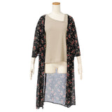 インナーセット付き花柄ガウン