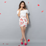 【メール便】フリルレースシフォントップス