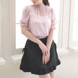 【メール便】レースアップフリルフレアスカパン