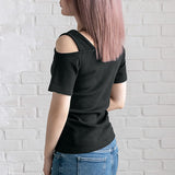 【メール便】フロントボタンテレコトップス