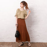 【メール便】パフスリーブリボンブラウス