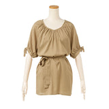 【メール便】パフスリーブリボンブラウス