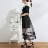 【メール便】リボンオフショルカットソー