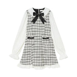 ツイードお嬢様ワンピース