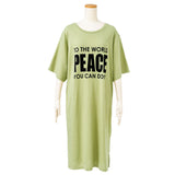 【メール便】メッセージロゴワンピース