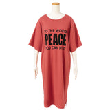 【メール便】メッセージロゴワンピース