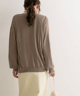 【メール便】洗えるニットシルクタッチカーディガン