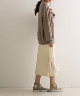 【メール便】洗えるニットシルクタッチカーディガン