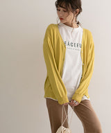 【メール便】洗えるニットシルクタッチカーディガン