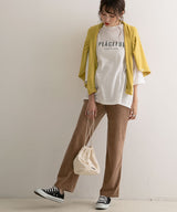 【メール便】洗えるニットシルクタッチカーディガン