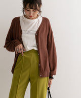 【メール便】洗えるニットシルクタッチカーディガン