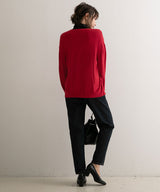 【メール便】洗えるニットシルクタッチカーディガン