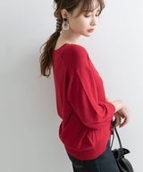 【メール便】洗えるニットシルクタッチカーディガン