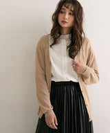 【メール便】洗えるニットシルクタッチカーディガン