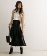 【メール便】洗えるニットシルクタッチカーディガン