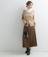 【メール便】洗えるニットシルクタッチカーディガン