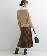 【メール便】洗えるニットシルクタッチカーディガン