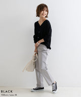 【メール便】洗えるニットシルクタッチカーディガン