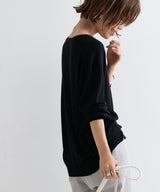 【メール便】洗えるニットシルクタッチカーディガン