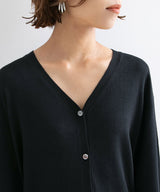 【メール便】洗えるニットシルクタッチカーディガン