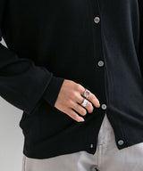 【メール便】洗えるニットシルクタッチカーディガン