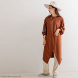 2wayカシュクールスリットチュニックワンピ