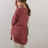 【メール便】サイドスリットカットソーチュニック