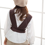 ビスチェレイヤード風ブラウス