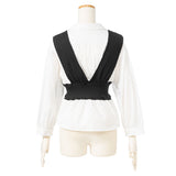 ビスチェレイヤード風ブラウス