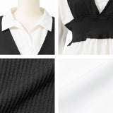 ビスチェレイヤード風ブラウス