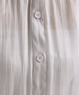 バンドカラーシャイニーポプリンシャツ