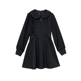 パイピングフリルナースワンピース