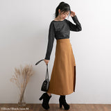 【メール便】バッククルーネックラメカットソー