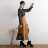 【メール便】バッククルーネックラメカットソー