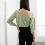 【メール便】バッククルーネックラメカットソー