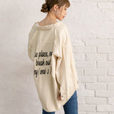 バックメッセージシャツ