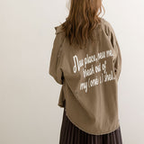 バックメッセージシャツ