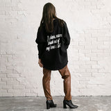 バックメッセージシャツ